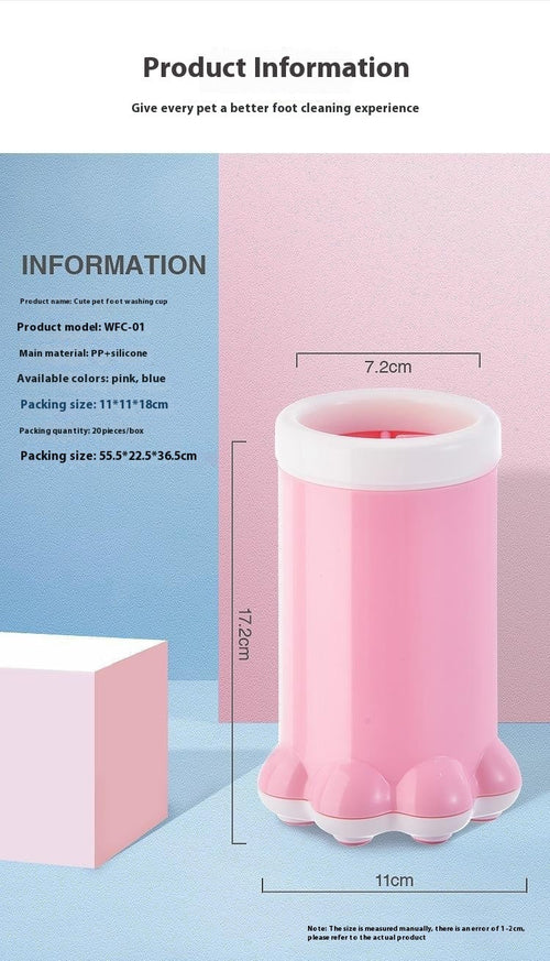 Equipamento portátil de limpeza e cuidados para patas de cão – silicone grande