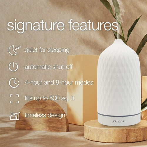 Difusor Cerâmico de Óleo Essencial Yuemi Zen Breeze