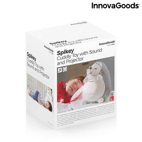 Peluche Ouriço com Ruído Branco e Projetor de Luz Noturna Spikey InnovaGoods