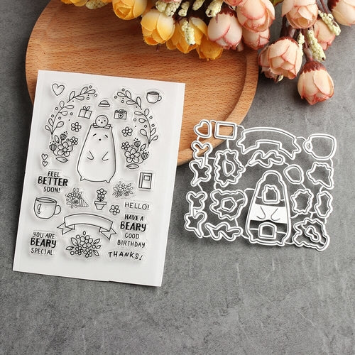 Urso e Flor Decorativos em Metal – DIY (Faz Tu Mesmo), Adorável e Fofo