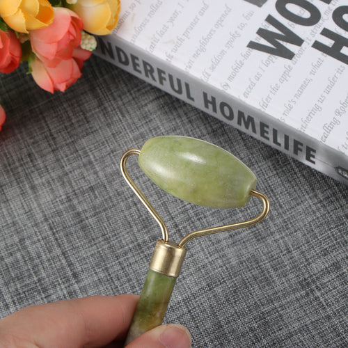 Rolo Massajador Facial de Pele em Jade Natural