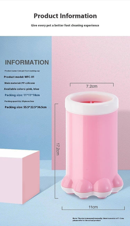 Equipamento portátil de limpeza e cuidados para patas de cão – silicone grande