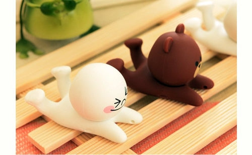 Conjunto de 3 suportes de telemóvel em forma de animal