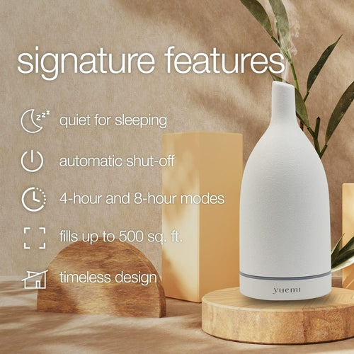 Difusor Cerâmico de Óleo Essencial Yuemi Pure Essence