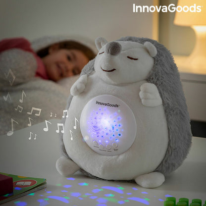 Peluche Ouriço com Ruído Branco e Projetor de Luz Noturna Spikey InnovaGoods