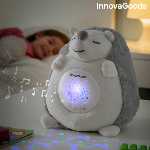 Peluche Ouriço com Ruído Branco e Projetor de Luz Noturna Spikey InnovaGoods