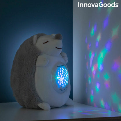 Peluche Ouriço com Ruído Branco e Projetor de Luz Noturna Spikey InnovaGoods