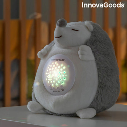 Peluche Ouriço com Ruído Branco e Projetor de Luz Noturna Spikey InnovaGoods