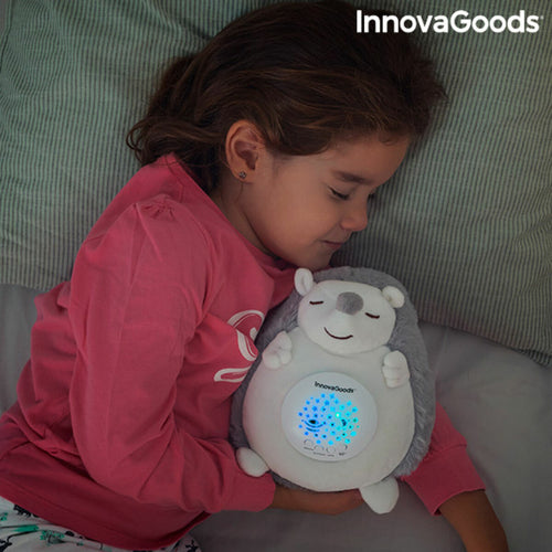 Peluche Ouriço com Ruído Branco e Projetor de Luz Noturna Spikey InnovaGoods