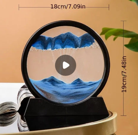 Peça com arte em areia movediça - relaxamento