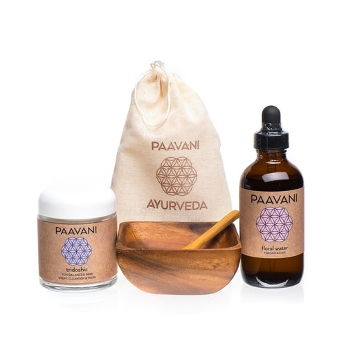 Ritual de Limpeza e Máscara | Kit artesanal único de Limpeza Facial Ayurvédico