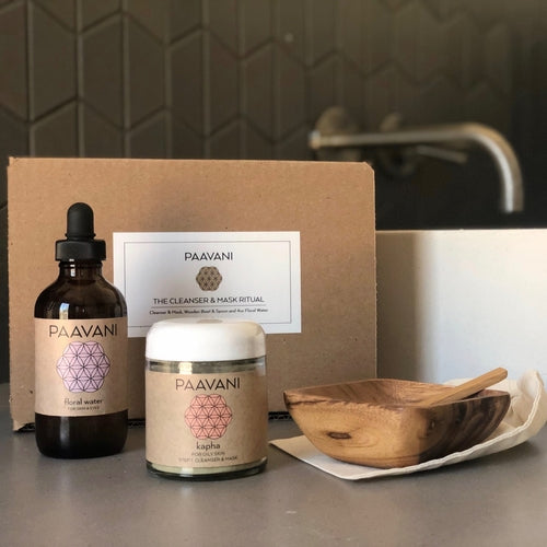 Ritual de Limpeza e Máscara | Kit artesanal único de Limpeza Facial Ayurvédico