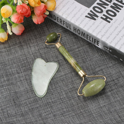 Rolo Massajador Facial de Pele em Jade Natural