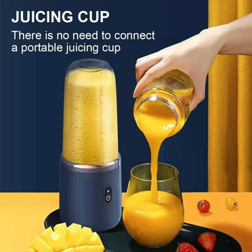 Liquidificador Portátil Elétrico de 400ml com 6 Lâminas