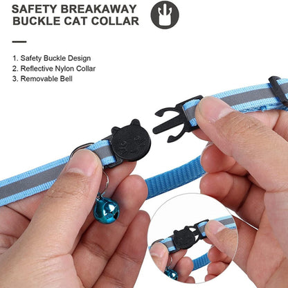 Coleira Refletora com Suporte para AirTag – Para Gatos e Cães