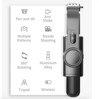 Estabilizador Tripé e Stick de Selfie Ninja para Telemóvel