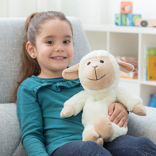 Ovelha, Brinquedo de peluche com propriedades relaxantes e calmantes