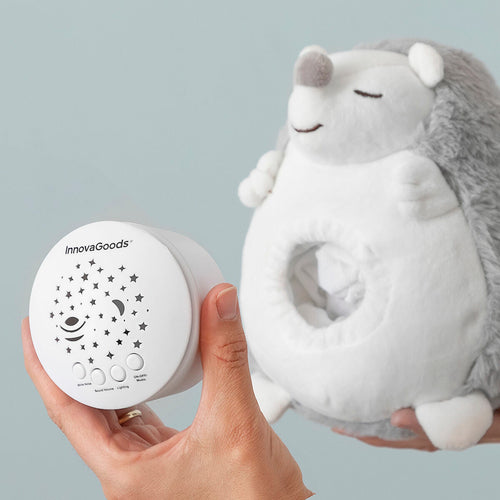 Peluche Ouriço com Ruído Branco e Projetor de Luz Noturna Spikey InnovaGoods