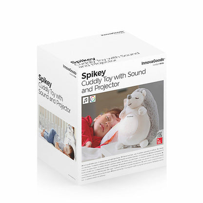 Peluche Ouriço com Ruído Branco e Projetor de Luz Noturna Spikey InnovaGoods