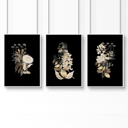 Arte de Parede Elegante para Casa de Banho Reino Unido | Conjunto de 3 Impressões Decorativas