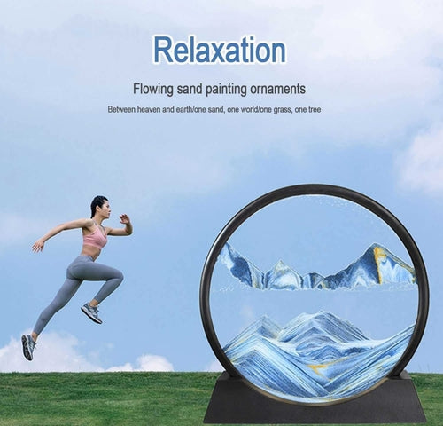 Peça com arte em areia movediça - relaxamento