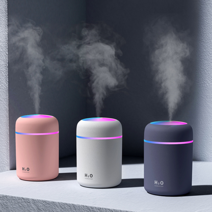 Humidificador de Ar Portátil – Difusor de Óleos Essenciais Aromáticos para Carro e Casa