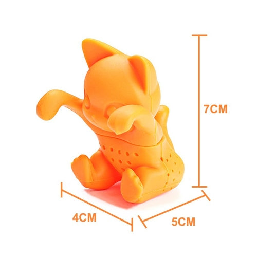 Infusor de chá em forma de gato