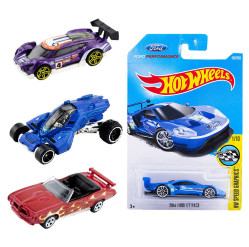 Mini carros de corrida Hot Wheels à escala 1:64 – diversão para os mais pequenos
