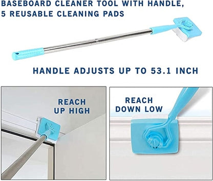 Mopa/Pano de Limpeza Universal Retrátil para Rodapés – Baseboard Buddy