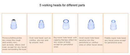 Dispositivo elétrico de limpeza facial – remove acne e pontos negros com sucção