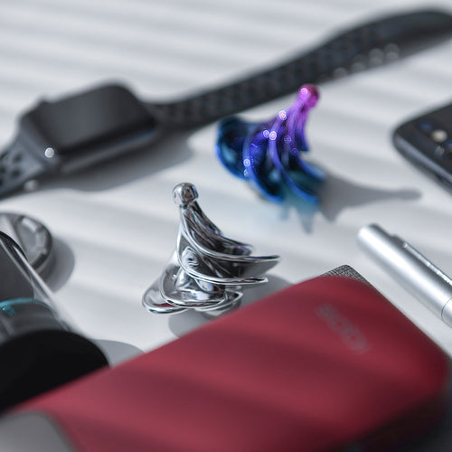 Spinner de energia eólica azulado – brinquedo anti-stress de secretária