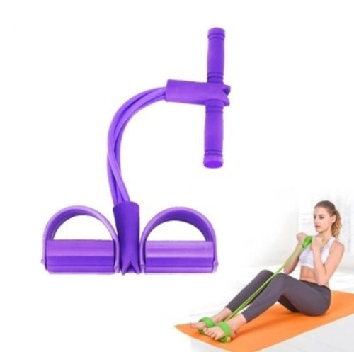 Faixa de resistência portátil com pedal para exercício