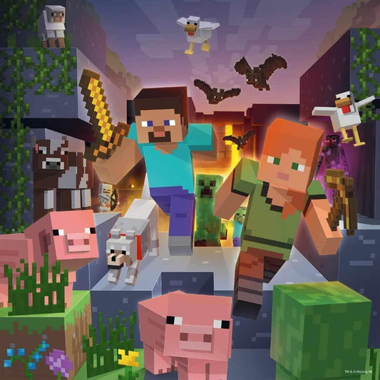 Minecraft Puzzle 3 x 49 pcs-1