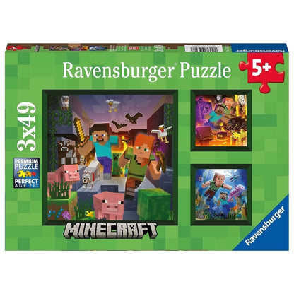 Minecraft Puzzle 3 x 49 pcs-0
