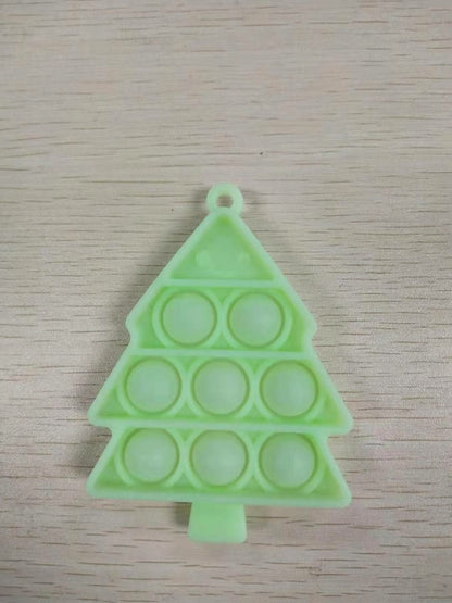 Brinquedos de Natal Anti-Stress (Fidget Toys) – Boneco de Neve, Veado, Pai Natal e Chapéu – Push Bubble