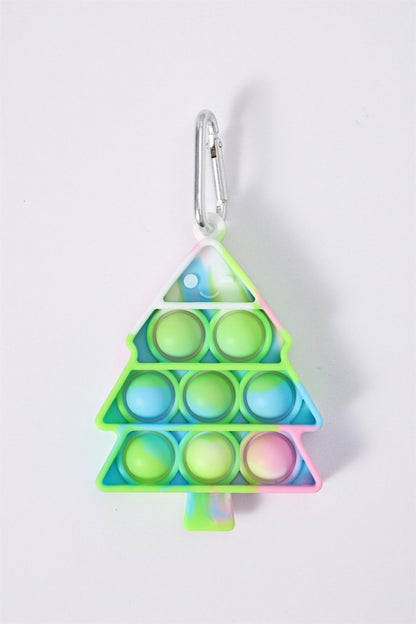 Brinquedos de Natal Anti-Stress (Fidget Toys) – Boneco de Neve, Veado, Pai Natal e Chapéu – Push Bubble