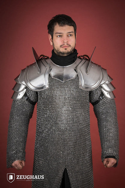 Ombreiras de Guerreiro com Quebra-Lâminas Polidas